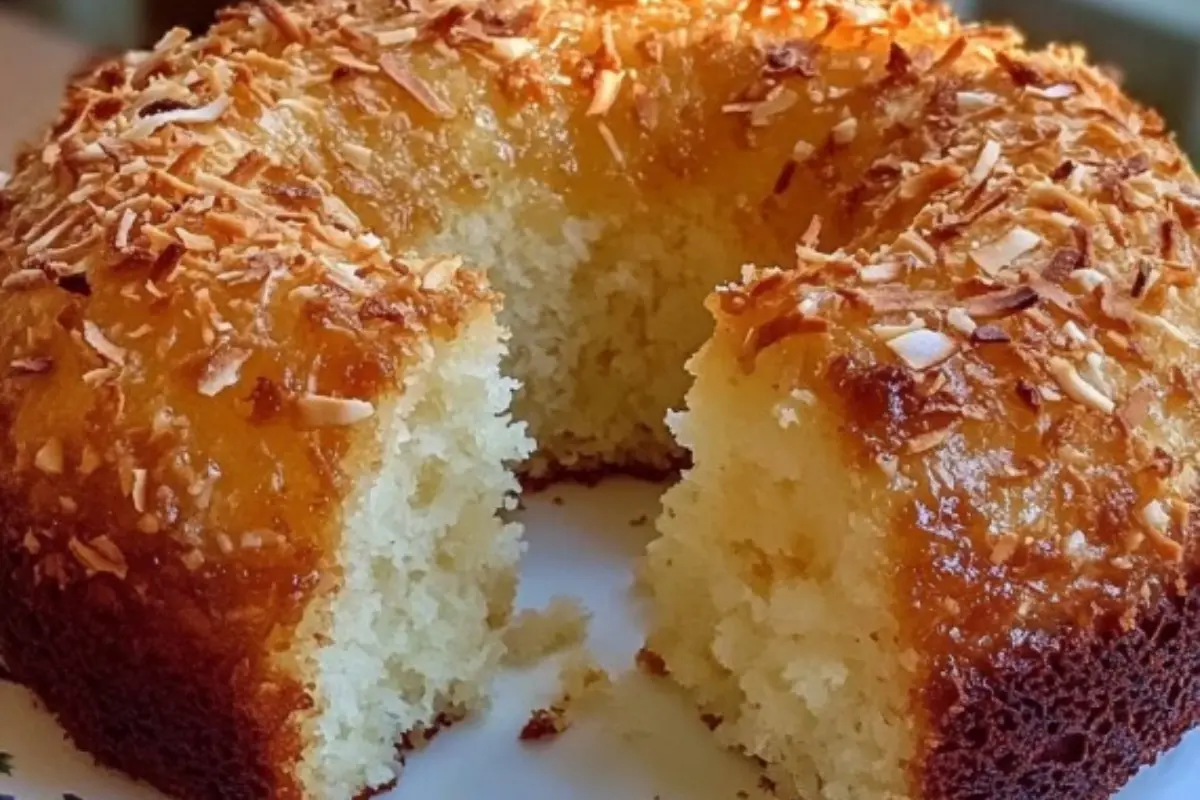 Pastel de Coco con Leche Condensada